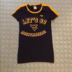 PINK WVU t shirt
